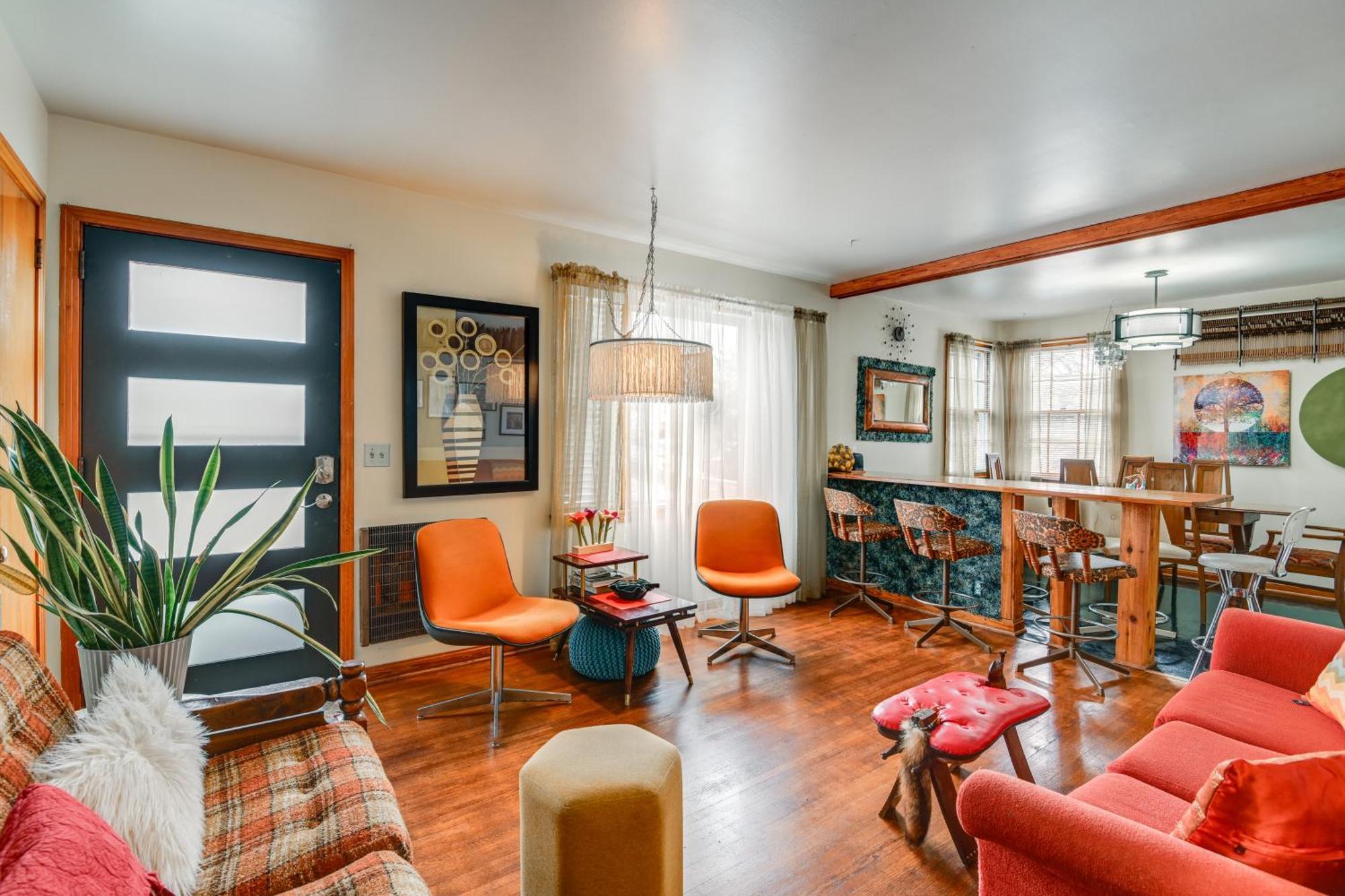 6 Mi To Downtown 70S-Themed Home In Nashville! Dış mekan fotoğraf