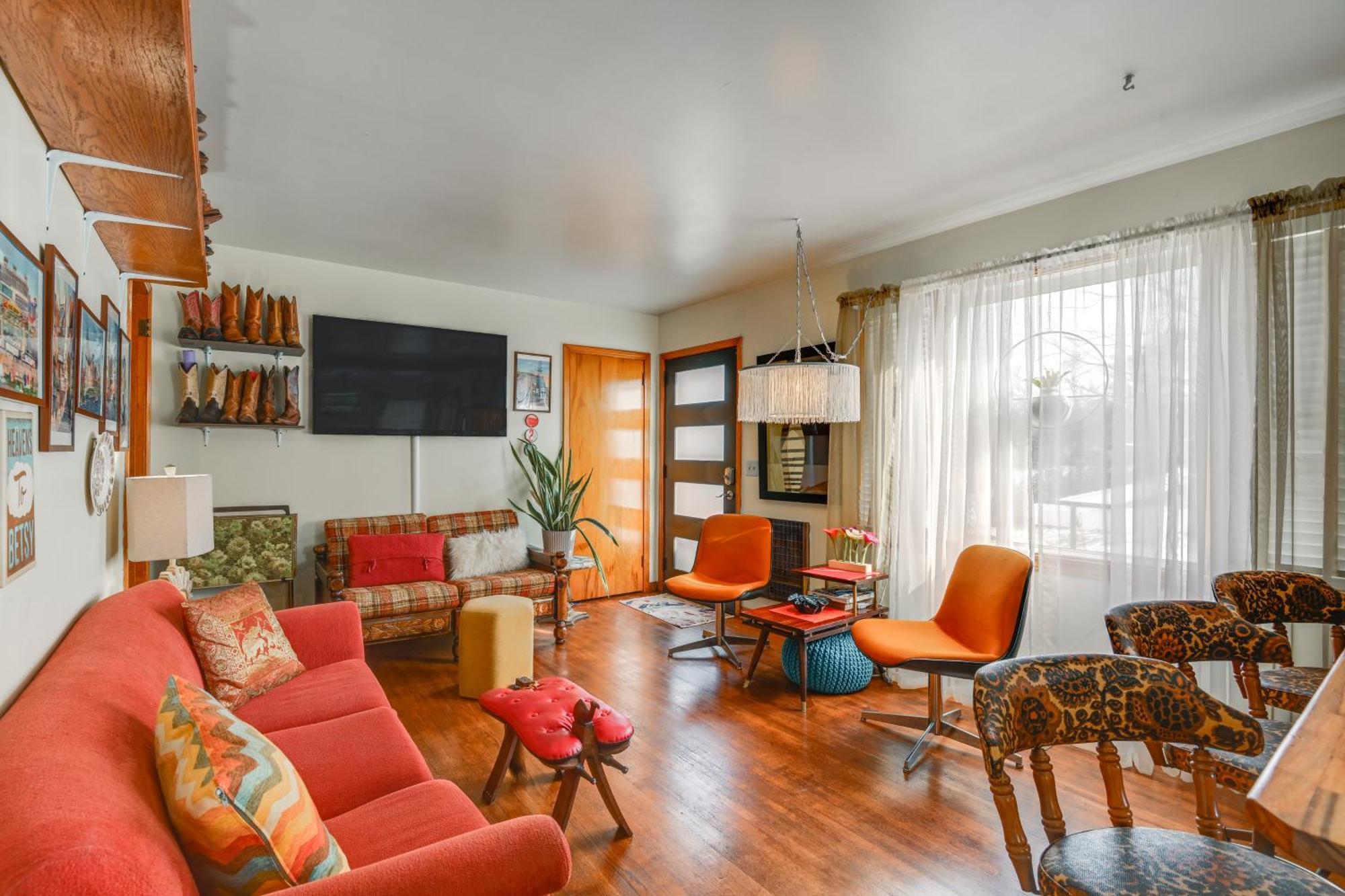 6 Mi To Downtown 70S-Themed Home In Nashville! Dış mekan fotoğraf